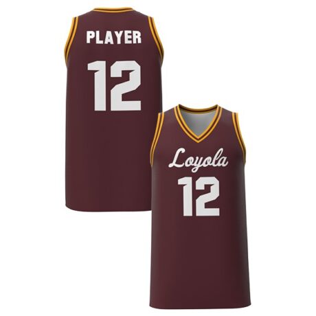 Loyola Ramblers Men's Basketball Pick-A-Player NIL Miniature Sports Jersey (Maroon)