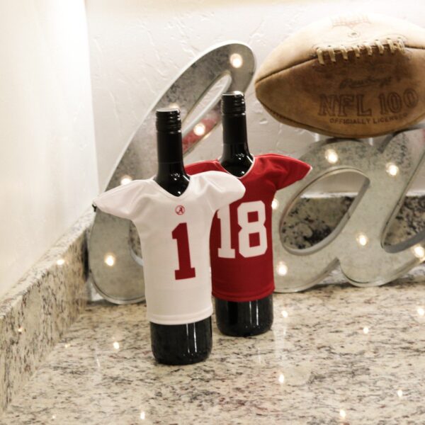 alabama crimson tide miniature jersey wine bottle cover