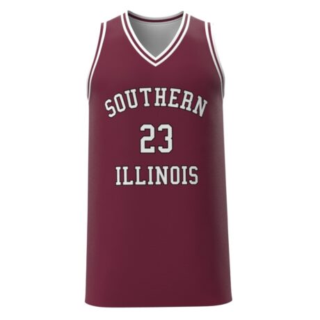 SIU Salukis Men's Basketball Pick-A-Player Replica Jersey Maroon Front