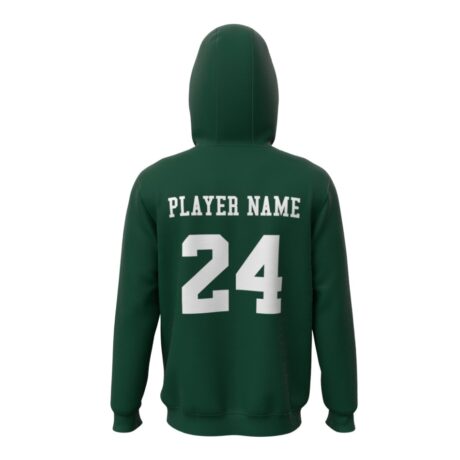 PSU Vikings Pick-A-Player Football Script Hoodie Green Back