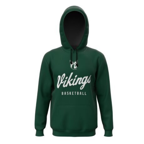 PSU Vikings Pick-A-Player Men's Women's Basketball Script Hoodie Green
