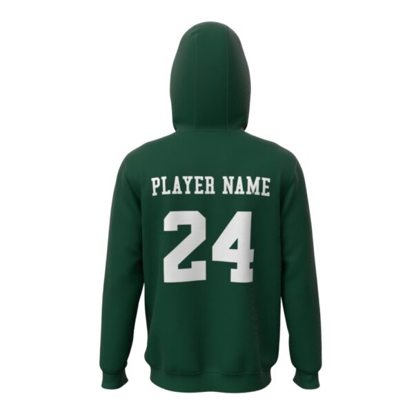 PSU Vikings Pick-A-Player Men's Women's Basketball Script Hoodie Green Back