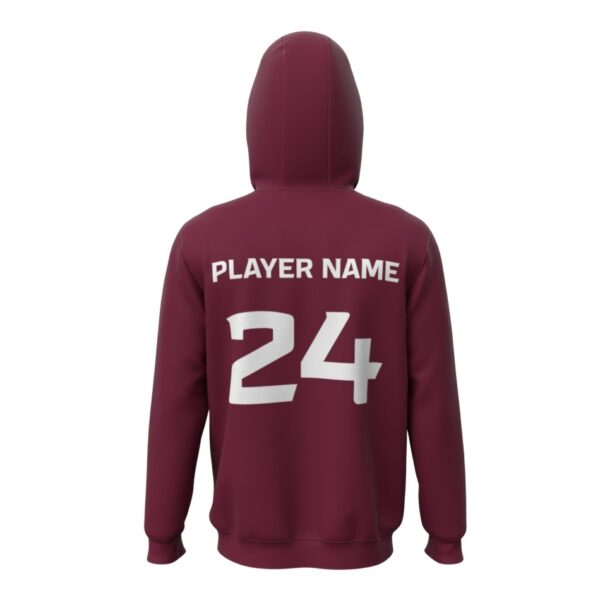 SIU Salukis Pick-A-Player Womens Mens Basketball Script Hoodie Back
